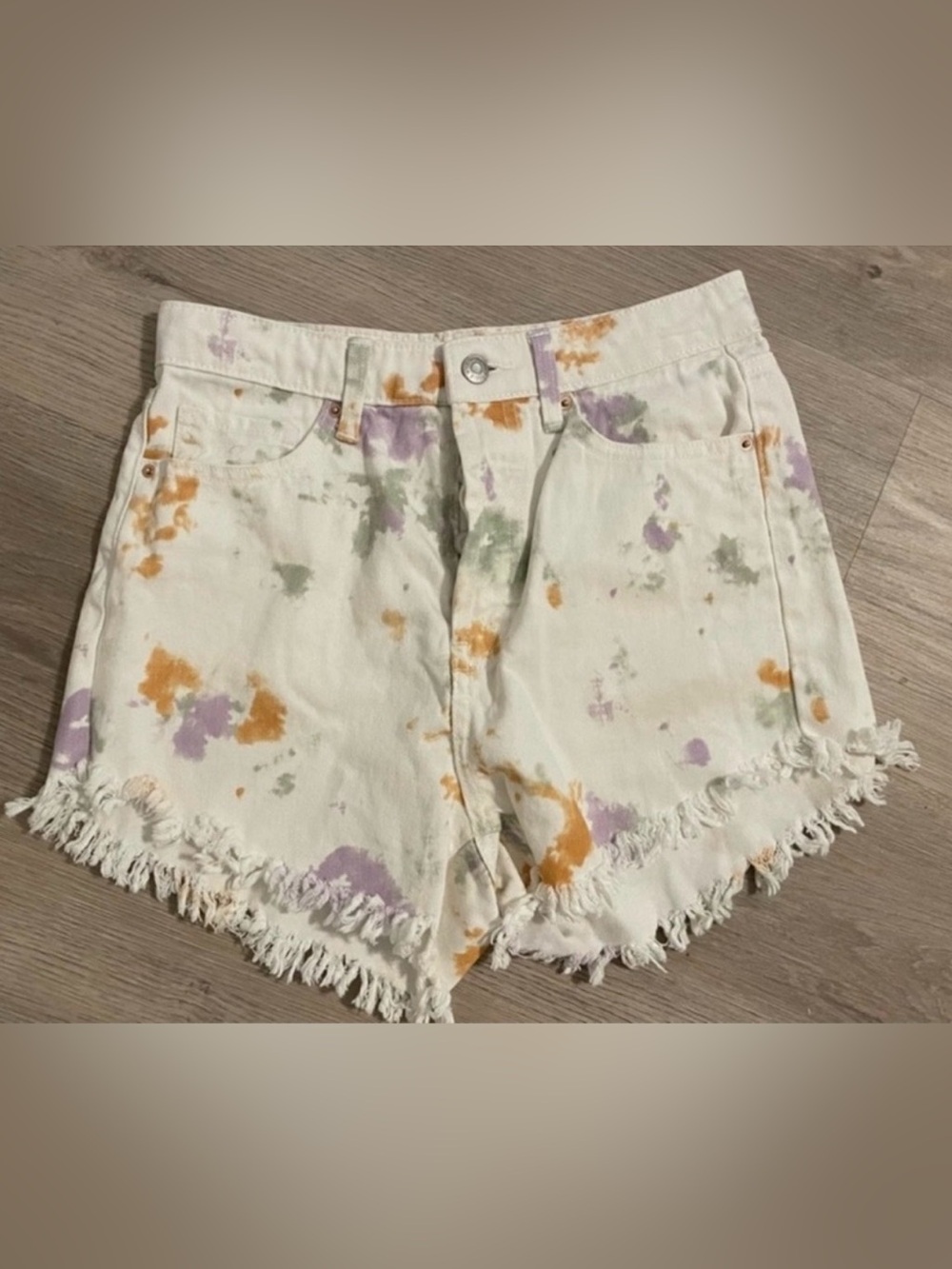 Wild Fable highest rise tie-dye denim shorts women’s sz 4